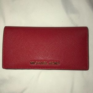 Michael Kors Jet Set Saffiano Leather Wallet